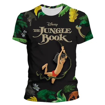 Az Anime A Dzsungel Könyve 3D-s Póló Férfiak, Nők, Gyermekek Nyári Alkalmi tshirt Fiú Lány Gyerek Divat Streetwear Nyomtatás póló Maximum Tee
