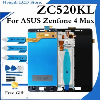 Az Asus Zenfone 4 Max ZC520KL LCD Kijelző érintőképernyő Képernyő Digitalizáló Közgyűlés A Keret ZC 520KL X00HD Lcd