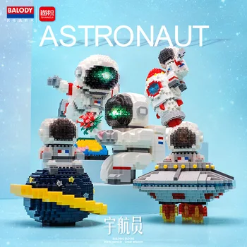 Balody Űrhajós Micro Építőkövei Űrhajós Rakéta, Űrhajó Űrhajós Mini Tégla Ábra Játékok Gyerek Karácsonyi Ajándékok
