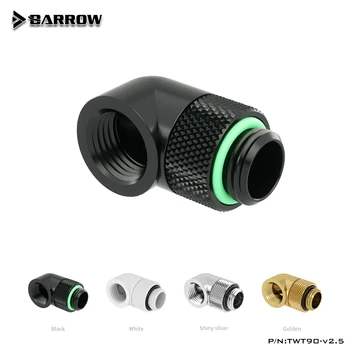 Barrow TLFT5T-A01 G1/4 Öt Linkek Adapterek vízhűtéses Rendszer Szerelvények, 5 Módon, PC Tartozékok, Ezüst/Fekete/Fehér/Arany