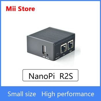 Barátságos NanoPi R2S Hivatalos fém shell az openwrt rendszer RK3328 mini router dual gigabit port, 1 GB, nagy memória