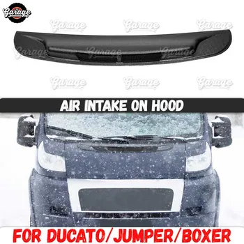 Beszívott levegő a hood esetében Citroen Jumper 2006-2013 a háló ABS műanyag tartozékok fedezze védő pad autó stílus tuning