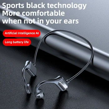 BL09 csontvezetéses Bluetooth Fülhallgató Headset Bluetooth 5.2 Vezeték nélküli Lógó Fül Sztereó Sport Verejték-Bizonyíték Fülhallgató Típus-C