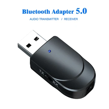 Bluetooth 5.0 Audio Receiver Adó 3 AZ 1-ben Mini, 3,5 mm-es Jack AUX USB Sztereó Zene Vezeték nélküli Adapter a TV Autó PC Fejhallgató