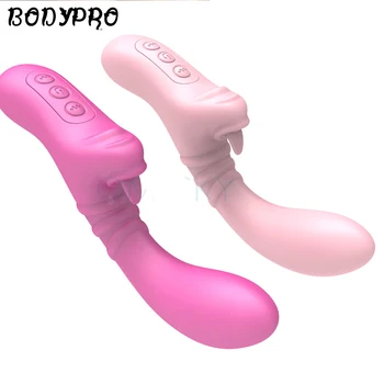 BODYPRO Nyelvével Nyalogatja Vibrátor Klitorisz Stimulátor G-pontot Masszírozó Pálca Maszturbáció Rezgés Dildók Szexuális Játékszerek Nőknek