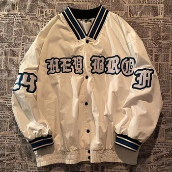 Bomber Dzseki Női Baseball Egységes Európai, Illetve Amerikai High Street Levél Őszi Kabát Harajuku Streetwear Vintage Ruhák