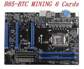 bányászati BTC B85-BTC 6PCI-E az Asztali Alaplap B85 LGA 1150 DDR3 16 GB SATA3 USB3.0 ATX BTC Bányászati