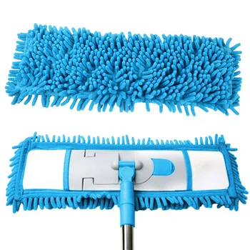 Chenille Tisztítás Lapos Felmosó Gyakorlati mop csere fejét pad háztartási portalanítás, valamint újrafelhasználható mikroszálas vízpermet pad
