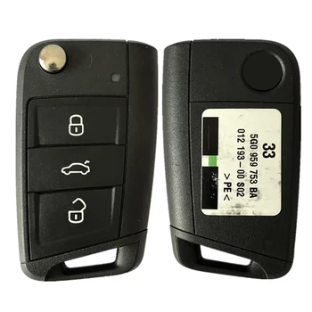 CN001068 Eredeti 10 Db 3 Gomb Flip Távoli Kulcs A VW Ellenőrzési FCCID Száma 5G0 959 752 BA MQB88 Chip