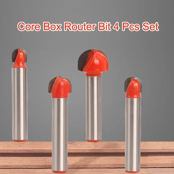 Core Router Box Kicsit Set-4DB 1/4 Coll Szár, Jó azért, Hogy a Jelek Dekoratív Díszítéssel, hogy a Bútorok & Plakkok