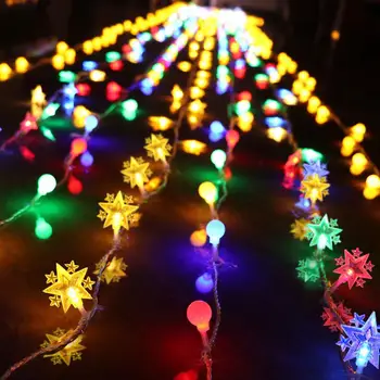 Csillag Medál LED String Kreatív Fények Haza Nappali Fél Valentin Napra Szülinapi, Karácsonyi lakásdekoráció Fények