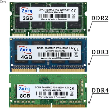 DDR2 DDR3L DDR4 2GB 4GB 8GB 16GB Laptop RAM 1333 1600 2400 2666 3200 204pin Szóval DIMM Laptop Memória DDR3 RAM 8gb PC3 RAM 4GB DDR4