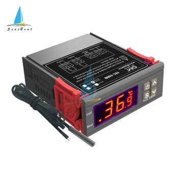 Digitális Hőmérséklet-szabályozó Termosztát kiváló megjelenést biztosít Inkubátor Relé LED 10A Fűtés Hűtés STC-1000 STC 1000 12V 24V-os 220V