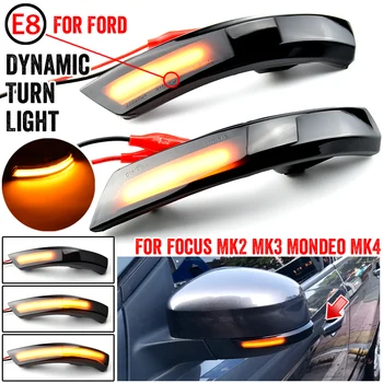 Dinamikus Index Ford Focus 2 Focus MK2 3 MK3 3.5 Mondeo MK4 LED lámpa áramló Tükör fény Repeater Index
