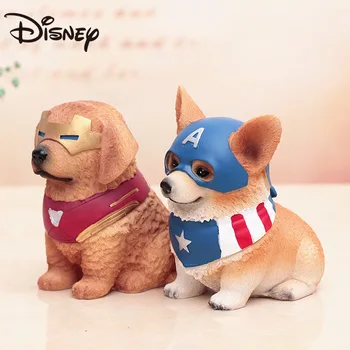 Disney Marvel Vasember Kreatív, Vicces Kutya Persely Piggy Bank Acél Otthoni Kiegészítők Gyanta Dekoráció Érme Tároló Doboz