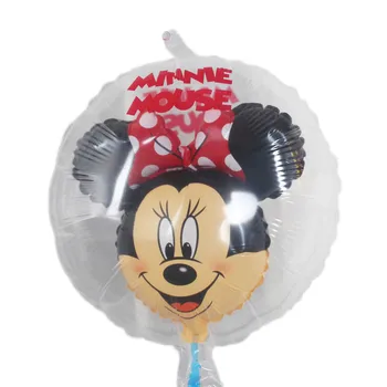 Disney Átlátszó dupla-rétegű lufi Mickey alumínium fólia lufi, Szülinapi parti, esküvő dekoráció a bubble lufi