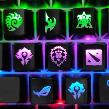 DIY Játék keycaps Mechanikus billentyűzet kap Kulcs Gomb a World of Warcraft DOTA Starcraft kulcs caps játék keycap Kegyelem ABS Sapka
