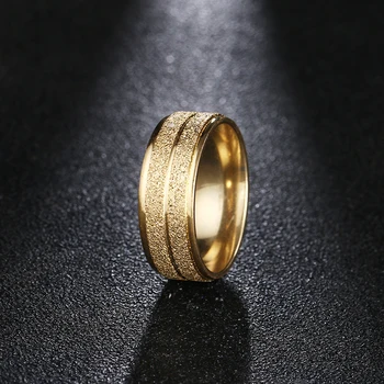 DOTIFI 316L Rozsdamentes Acél Gyűrű Női Arany/Ezüst Színű Bozót Eljegyzési, Esküvői Gyűrű, Ékszerek