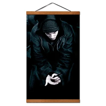 Eminem 8 Mérföld Mozgás Poszter Mágneses Fa Lóg Lapozzunk Vászon Festmények Wall Art Dekoráció