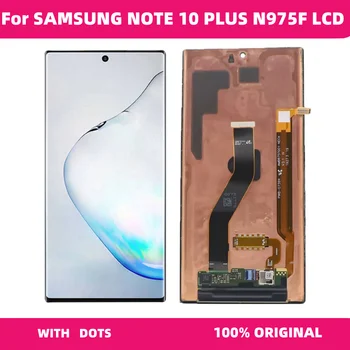 Eredeti Note10 Plus LCD Kijelző Samsung Galaxy Note 10 Plusz N975F érintőképernyő Digitalizáló Note10+ N975 N9750 Kijelző Replac