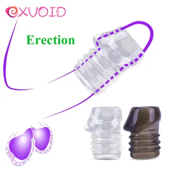 EXVOID Farok Gyűrű Pénisz Erekció Felnőtt Termékek Szexuális Játékszerek Férfiaknak Férfi Maszturbálás Késedelem Magömlés Rugalmas Pénisz Gyűrű