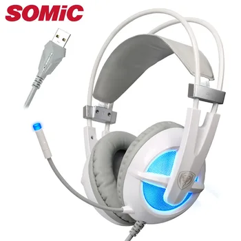 Fejhallgató 7.1 Hang Gaming Headset Mikrofonnal Gamer Stúdió Bass Márka Somic G938