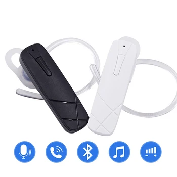 Fekete-Fehér Vezeték nélküli Headset-Bluetooth-kompatibilis Kihangosító Sztereó Fülhallgató In-Ear Fülhallgató Mikrofon IPhone Samsung