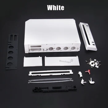 Fekete, Fehér, Átlátszó Szín Teljes Készlet Ház burkolata Csere Wii Kiegészítők Játék Konzol a Lakossági Csomag