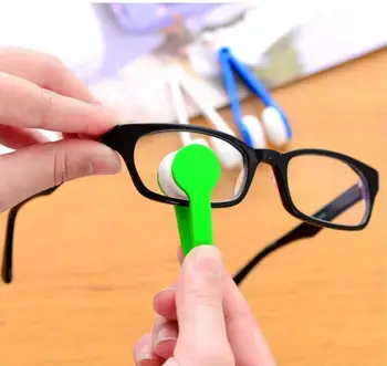 FORRÓ! 5 Színben Mini Mikroszálas Két oldalán Napszemüveg Ecset Szemüveg Tisztító Kefe Szemüveg Rub Tisztább Szemüveg Tiszta Ecset Eszköz