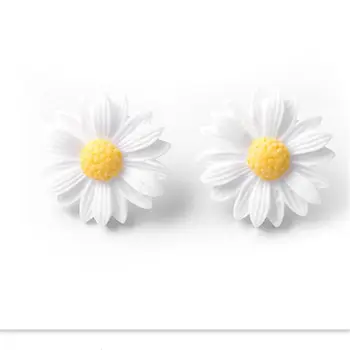 Fülbevaló Gyanta Daisy Személyiség Virágot Csillogó, Divat Kiegészítők, Aranyos Virág Fülbevaló Elegáns Daisy Fülbevaló