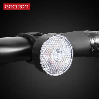GACIRON 20 Lumen Kerékpár Figyelmeztető Első Lámpa USB Töltés Smart LED Lámpa Spot lámpa 90° - os Vízálló Kerékpár lámpa Kerékpározás Tartozékok