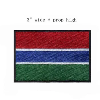 Gambia Hímzés, Zászló Patch 3