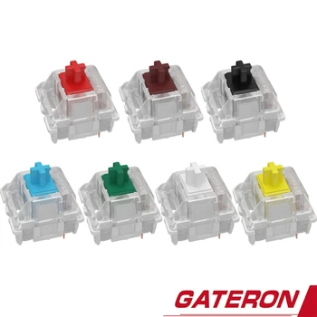 Gateron 3Pin Kapcsolók fekete piros barna kék, világos zöld, sárga SMD LED Gateron Kapcsoló Mechanikus Billentyűzet illik MX GK61