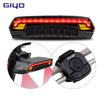GIYO Lézer Kerékpár Lámpa USB Újratölthető LED-es Kerékpár Hátsó Lámpa Lámpa 85 Lumen Mount Piros Lámpás A Kerékpár Lámpa Tartozékok