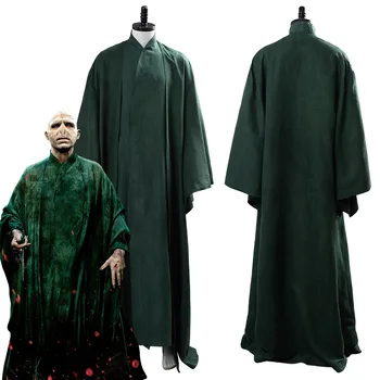 Gyors szállítás Voldemort Nagyúr Cosplay Jelmez Ruha Köpeny Köpeny Ruhát Halloween Farsangi Jelmez Felnőtt Férfiak őszi ruhát, Ajándék