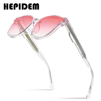 HEPIDEM Vintage Szelíd napszemüvegek Férfi 2020 Lapos Lencse Nagy Túlméretes Négyzet alakú Keret, Napszemüveg, Női Márka, Design Szemüveg 004