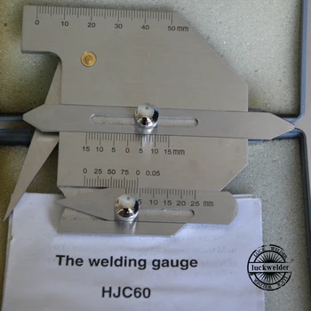 HJC60 Hegesztés Nyomtávú Hegesztési Gyöngy Magasság Hegesztési Varrat Gap Uralkodó Gage HJC-60