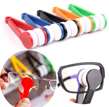 Hordozható Puha Szemüveg Ecset Többfunkciós Háztartási Tisztító Ecset Eszköz kétoldalas Napszemüveg Tisztító Eszköz 5 ColorsOptional