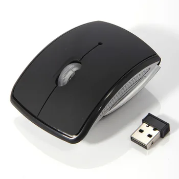 Hordozható, Vezeték nélküli Egér, 2.4 G Számítógépes Egér Összecsukható Összecsukható Optikai Egér USB Vevő Laptop, PC Számítógép Asztali Iroda