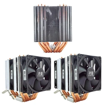 HÓEMBER MX6 hőcsöves Hűtés Hivatal CPU-Hűtő Ventilátor-4 Pin PWM Csendes Radiátor Az LGA 1200/775/1150/1151/1155/1156/1366