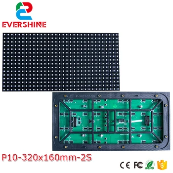 Ingyenes Szállítás, Kiváló Minőségű P10 Szabadtéri SMD RGB Video Színes LED Modul 320x160mm 1/2 Beolvasási LED-es Óriásplakát