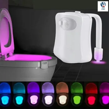 Intelligens Wc Ülőke Éjszakai Fény mozgásérzékelővel LED Wc Fény 8 Szín Háttérvilágítás WC Wc Lámpa