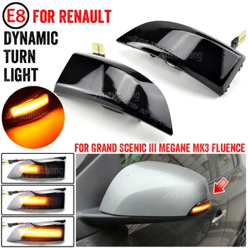 Ismétlő Jelző Dinamikus LED lámpa Fényt, A Renault Grand Scenic III Megane MK3 Fluence 2009 Szélesség Safrane 2010-2015