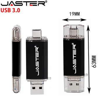 JASTER USB 3.0 C Típusú OTG USB Flash Meghajtó Usb 3.0 Pendrive a C-Típusú Mobil/PC 64 GB 32 GB 16 gb-os High Speed Micro USB-Stick