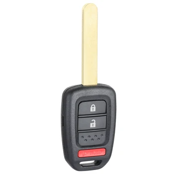 Keyecu MLBHLIK6-1T 3 Gomb 313.8 MHz / 433 mhz-es Távirányító Autó, kulcstartó, a Honda CR-V CRV Crosstour Illik HR-V HRV 2013 2014 2015 2016