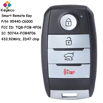 KEYECU Okos Távirányító Autó Kulcs, 4 Gombokat 433 mhz FSK 47 Chip Kia Sorento 2015 - 2019 Fob 95440-C6000 TQ8-FOB-4F06