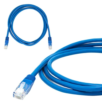 Kék Ethernet Kábel 1M 2M 3M 5M-10M Kábel CAT-5-ös Szabványos RJ45 Patch hálózati Kábel Router Számítógép Extender Kábel Csatlakozó