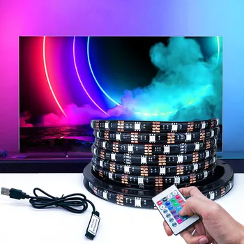 Led Szalag, Háttérvilágítás TV,SMD 5050 USB Powered LED Szalag Light Control TV Led Háttérvilágítás, Dekoráció
