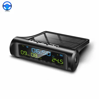 Legújabb Autós USB energia Intelligens Digitális Óra Naptár Idő, Hőmérséklet LED Kijelző Gépjármű-Belső Kiegészítők Automatikus Indítás