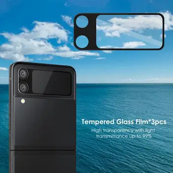Lencse Védő Fólia Samsung Galaxy Z Flip 3 5G Edzett Üveg Kamera Lencséjét Védő Anti-semmiből Film Galaxy Z Flip3